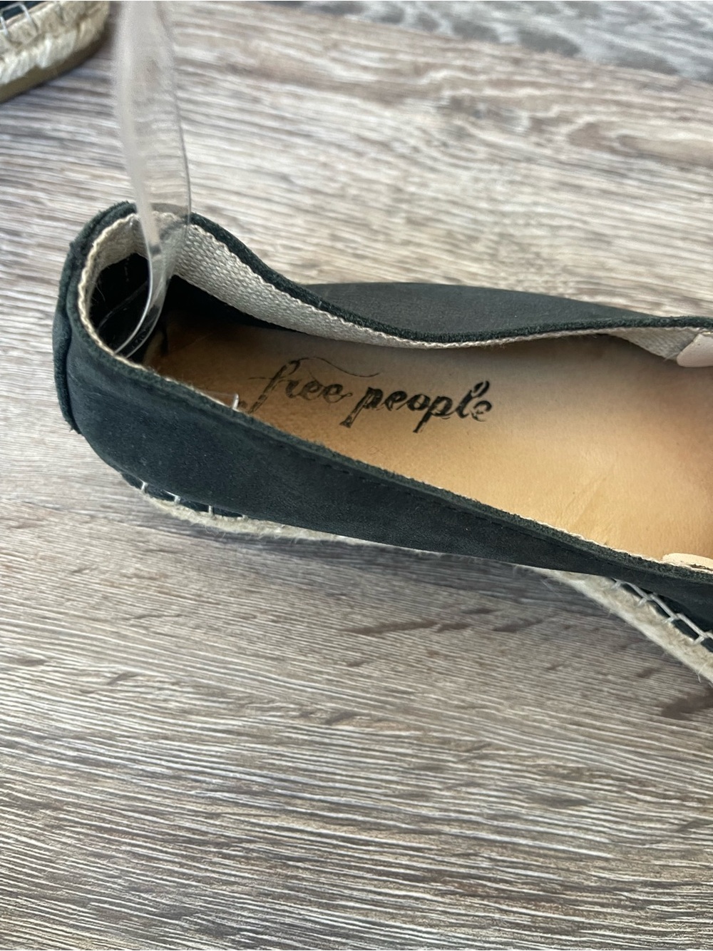 Free People | Black Laurel Canyon Flat Espadrille Loafer Sandals Size 37 - Picture 6 of 9